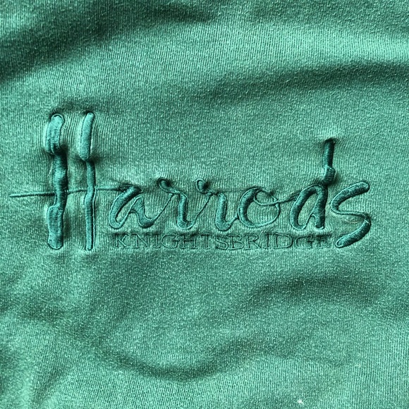 Harrods - Vintage Harrods Sweater, Green, made in England - Picture 1 of 13